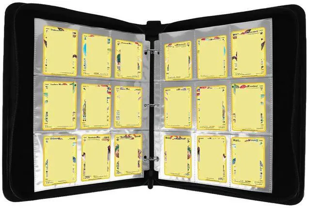 Alt view image 6 of 8 - Cards Colletction Album Double Sided Collection Binder Folder Side-Loading Page for Pokemon TCG MTG Other Game Cards Sport Cards