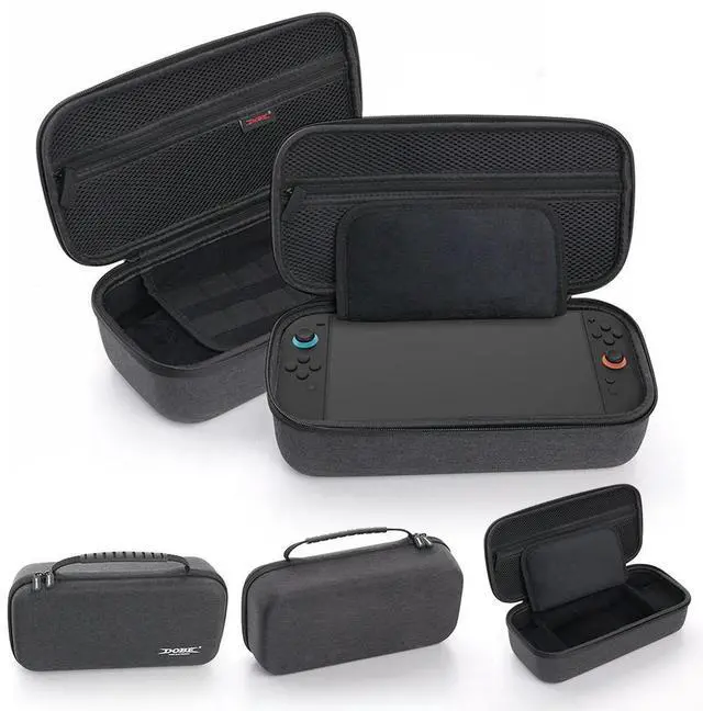 Alt view image 5 of 8 - Carrying Case with 8-Bit Game Cartridge Box Portable Bag Carrying Bag for Switch 2 Game Console & Accessories