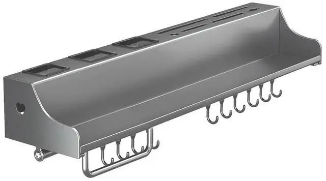 Main image of 60CM Hanging Rack Punch-Free l Rack Space-Saving Spice Organizer for Chopsticks Spoons Shovels Organize