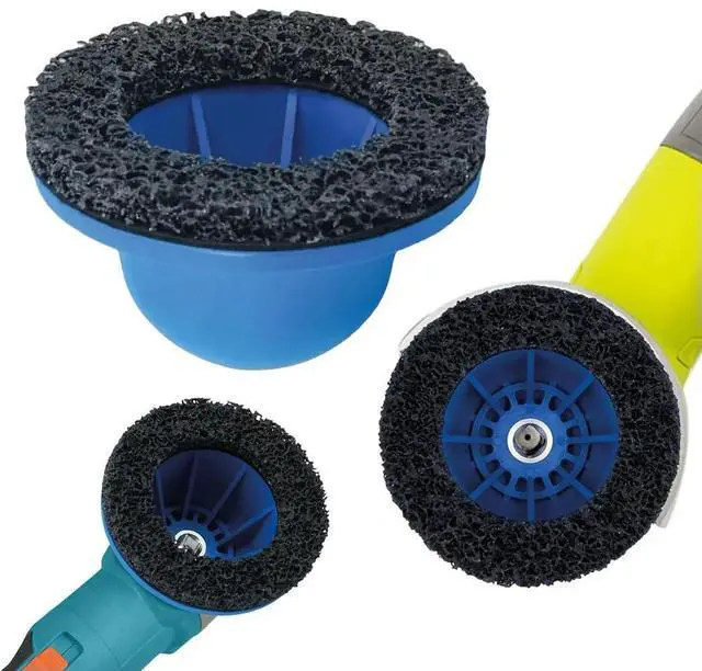 Alt view image 3 of 8 - Professional Wheel Hub Grinder Kit Wheel Hub Brush Wheel Hub Grinder Resurfacing Cleaning Kit for European Cars & Caravans