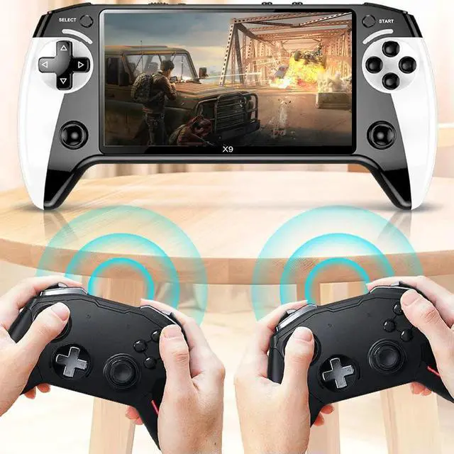 Alt view image 3 of 8 - 5.5 Inch Screen Handheld Game Console 1500mAh Electronic Game Player Type-C Charging Portable Game Player for Kids Adults