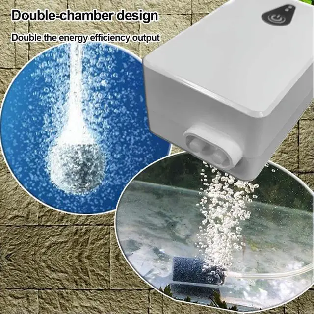 Alt view image 3 of 7 - 6V 2W Solar Oxygen Pump Powered Aquarium Oxygen Aerator Air Pump Solar Oxygenator for Garden Fish Tank Outdoor Pool Pond