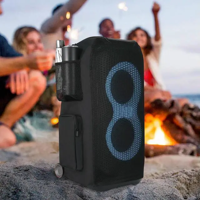Alt view image 2 of 8 - Outdoor Dust Protection Case Multifunctional Carrying Cover Case Speaker Protective Case for JBL PartyBox Stage 320 Speaker
