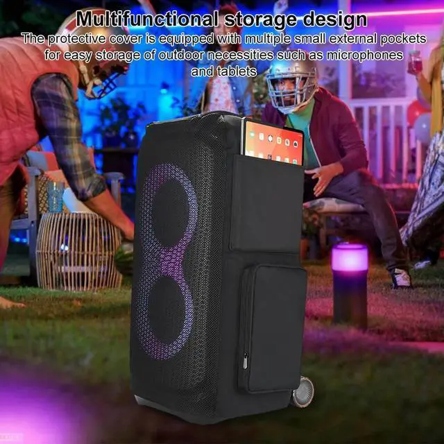 Alt view image 3 of 8 - Outdoor Dust Protection Case Multifunctional Carrying Cover Case Speaker Protective Case for JBL PartyBox Stage 320 Speaker