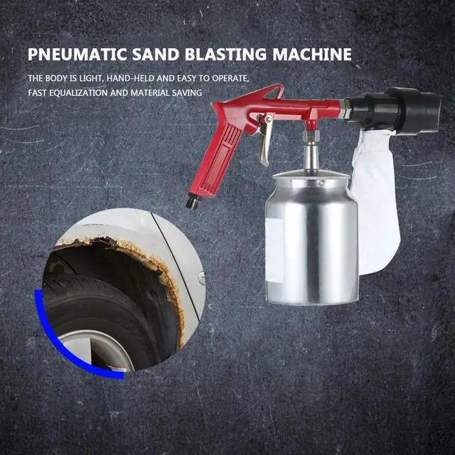 Alt view image 3 of 8 - Anti-rust Sandblaster Handheld Pneumatic Sand Blasting Machine Glass Sprayer Sandblasting Machine with Small Nozzle PS-11R