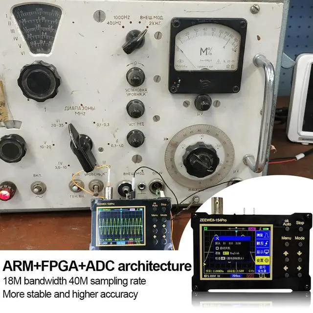 Main image of High-Speed Oscilloscope 40M Sampling Rate Digital Handheld Oscilloscope 18MHz Bandwidth Support Signal Generator Car Repair Tool