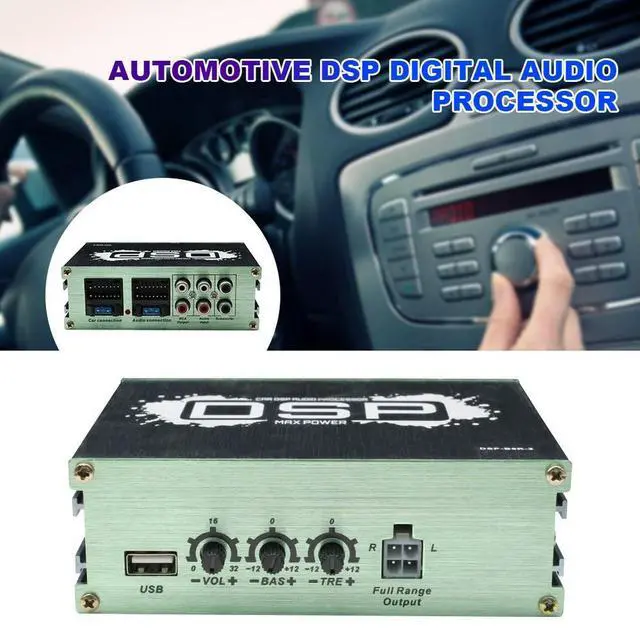 Alt view image 3 of 7 - DSP Car Power Amplifier 6-Channel Output DSP Car Equalizer Navigation Sound Enhancement Effect for Car Audio Enhancement