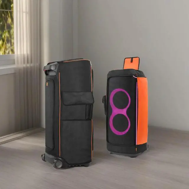 Alt view image 3 of 7 - Dust Cover Protective Case Waterproof Dust Case with Side Pocket Protective Dust Cover for JBL Partybox Speaker