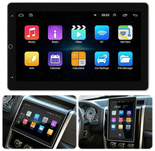 Alt view image 4 of 7 - 10.1 Inch Touchscreen Car Stereo Radio Wireless CarPlay Android Auto Car Radio with GPS BT FM Radio Multimedia Player