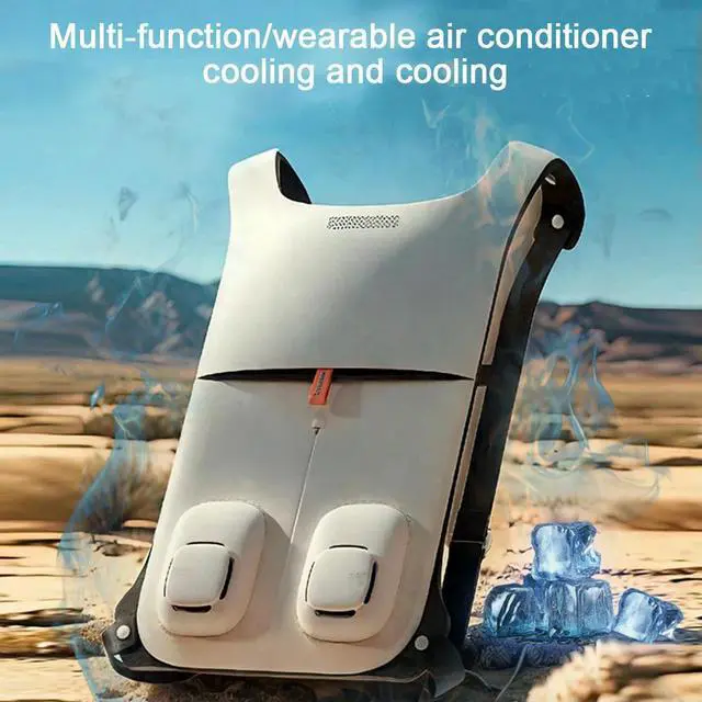 Alt view image 4 of 7 - Semiconductor Refrigeration Cooling Vest Air Conditioner Clothing Cooling Back Outdoor Cooling Air Conditioner Clothing Cooling