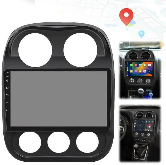 Alt view image 4 of 7 - 10.1 Inch Car Stereo Radio Wireless CarPlay Android Auto Multimedia Player with GPS BT FM Radio for Jeep Patriot Compass