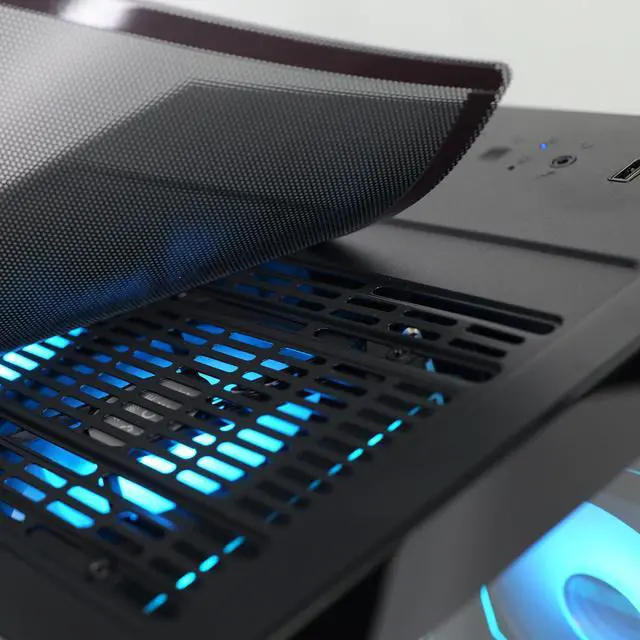 Alt view image 7 of 7 - ICEWOLF Gaming Desktop PC Ryzen 7 5700G 16GB DDR4 1TB SSD ARGB Fans Windows 11 Computer for Gamers Black