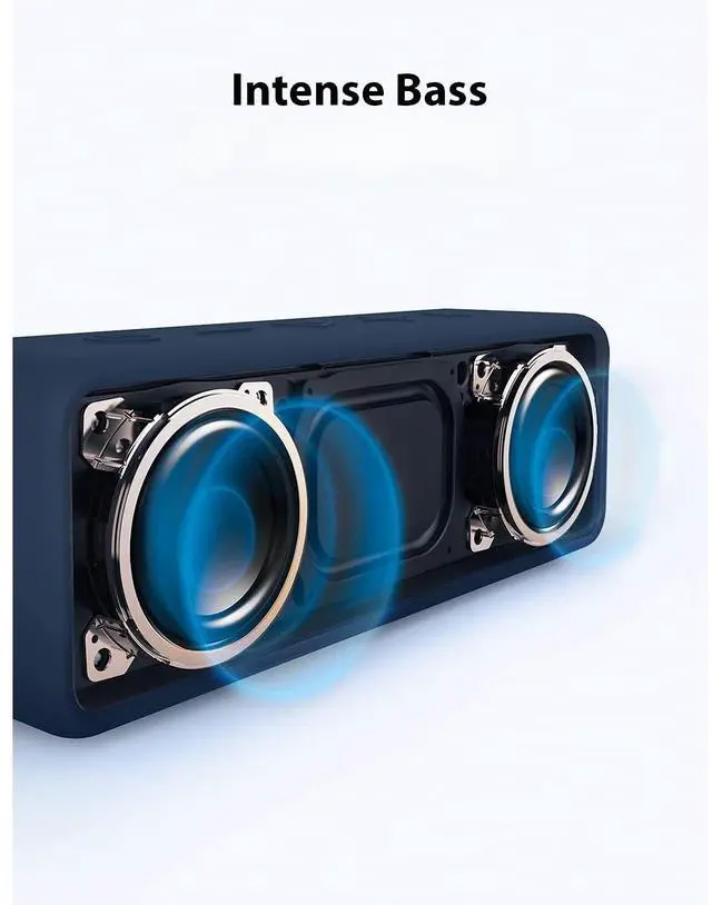 Alt view image 2 of 7 - Bobobigo Portable Bluetooth Speaker with Stereo Sound, Bluetooth 5, Bassup, IPX7 Waterproof, 24-Hour Playtime, Wireless Stereo Pairing, Speaker for Home, Outdoors, Travel