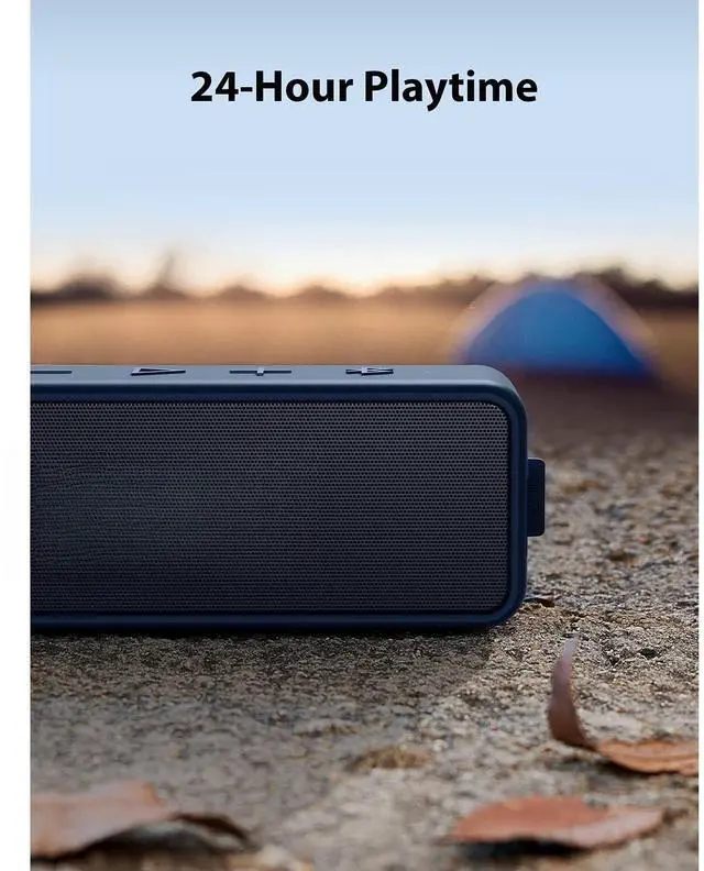 Alt view image 5 of 7 - Bobobigo Portable Bluetooth Speaker with Stereo Sound, Bluetooth 5, Bassup, IPX7 Waterproof, 24-Hour Playtime, Wireless Stereo Pairing, Speaker for Home, Outdoors, Travel