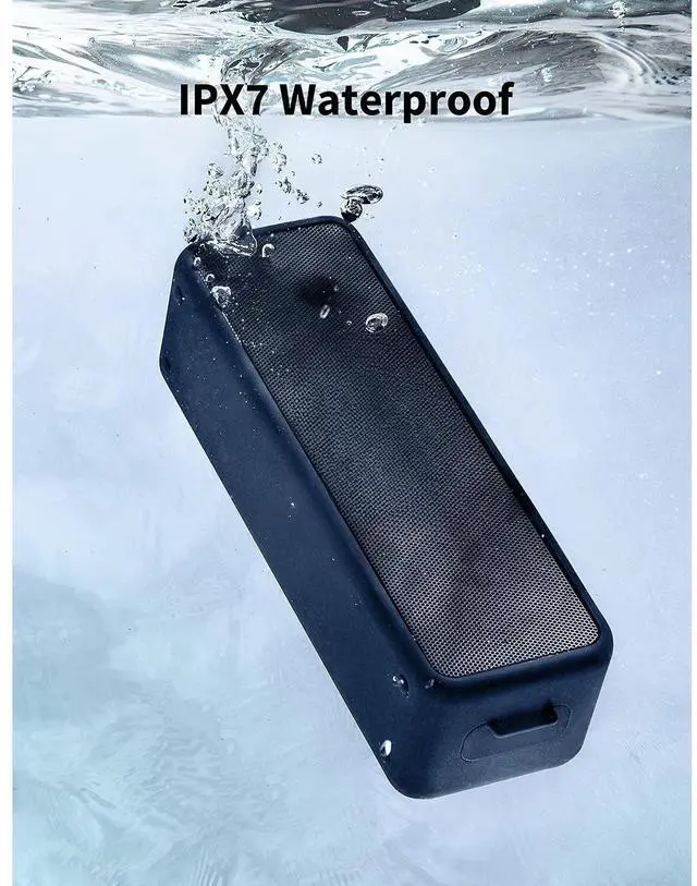 Alt view image 4 of 7 - Bobobigo Portable Bluetooth Speaker with Stereo Sound, Bluetooth 5, Bassup, IPX7 Waterproof, 24-Hour Playtime, Wireless Stereo Pairing, Speaker for Home, Outdoors, Travel