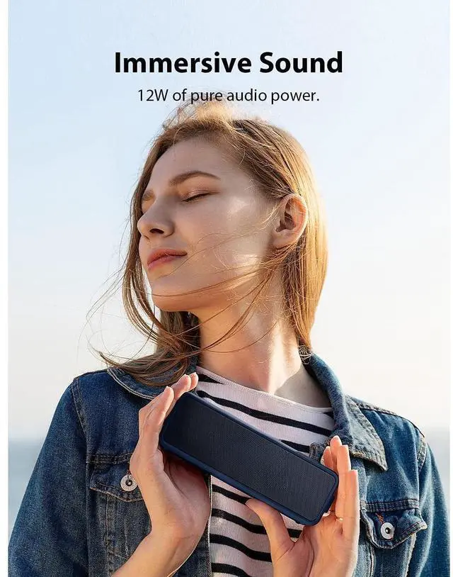 Alt view image 3 of 7 - Bobobigo Portable Bluetooth Speaker with Stereo Sound, Bluetooth 5, Bassup, IPX7 Waterproof, 24-Hour Playtime, Wireless Stereo Pairing, Speaker for Home, Outdoors, Travel