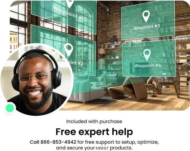 Alt view image 7 of 7 - Bobobigo Floodlight Camera v2 2K HD Outdoor Security Camera with Color Night Vision, 2800-Lumen Smart LEDs & 105dB Siren. 160° Wide View, Works with Alexa/Google Assistant. Wired, Free Expert Support