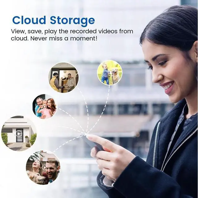 Alt view image 3 of 7 - Bobobigo  Wireless Wi-Fi Video Doorbell Camera with Two Way Audio, AI Motion Detection, Night Vision and Cloud Storage (Purple)
Brand: Orbitell