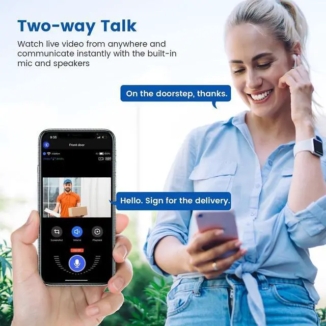 Alt view image 6 of 7 - Bobobigo  Wireless Wi-Fi Video Doorbell Camera with Two Way Audio, AI Motion Detection, Night Vision and Cloud Storage (Purple)
Brand: Orbitell