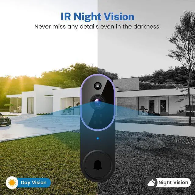Alt view image 7 of 7 - Bobobigo  Wireless Wi-Fi Video Doorbell Camera with Two Way Audio, AI Motion Detection, Night Vision and Cloud Storage (Purple)
Brand: Orbitell