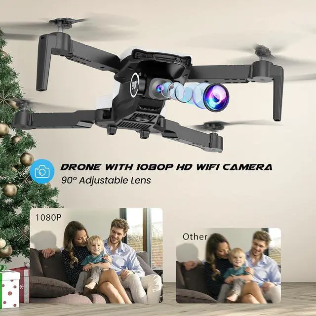 Alt view image 2 of 7 - Bobobigo Drone With Camera 1080P for Kids And Adults, RC Quadcopter with Altitude Hold, Mini Drone With One Key Start, Waypoint Fly, Headless Mode, 3D Flip, 3 Speeds, Remote Control Drone for Beginner