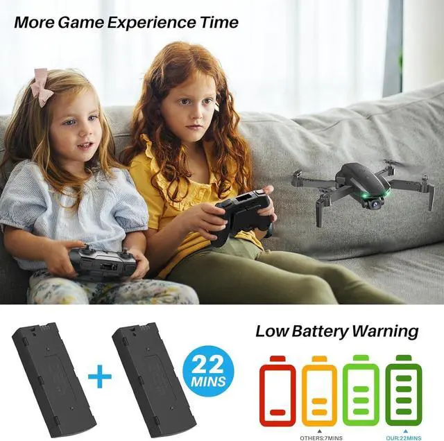 Alt view image 6 of 7 - Bobobigo Drone With Camera 1080P for Kids And Adults, RC Quadcopter With Altitude Hold, Mini Drone With One Key Start, Waypoint Fly, Headless Mode, 3D Flip, 3 Speeds, Remote Control Drone for Beginner