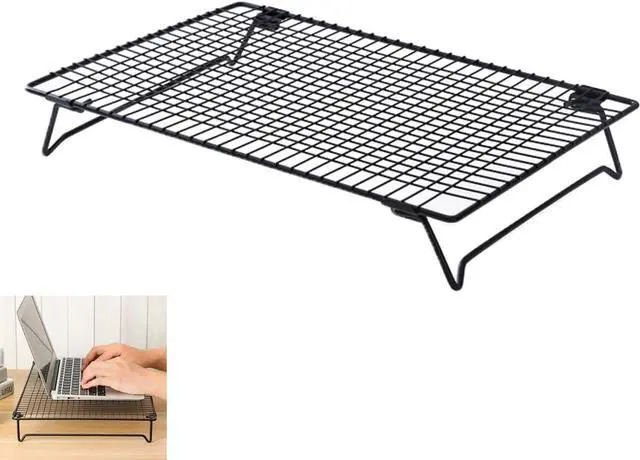 Main image of Monitor Stand Riser Desk Monitor Riser Laptop Stand with Airflow Vents Foldable Portable Notebook Holder Laptop Cooling Pad for MacBook Air Pro Computer Desktop Printer Mini PC