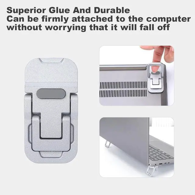 Alt view image 5 of 7 - Keyboard Riser Computer Keyboard Stand Keyboards Riser for Desk Keyboards Lift for Desk Laptop Computer Stand Laptop Feet Legs (Dual)