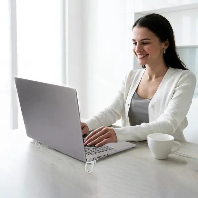 Alt view image 7 of 7 - Keyboard Riser Computer Keyboard Stand Keyboards Riser for Desk Keyboards Lift for Desk Laptop Computer Stand Laptop Feet Legs (Dual)