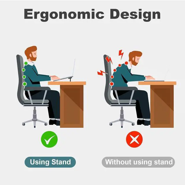 Alt view image 4 of 7 - Keyboard Riser Computer Keyboard Stand Keyboards Riser for Desk Keyboards Lift for Desk Laptop Computer Stand Laptop Feet Legs (Dual)