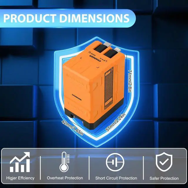 Alt view image 3 of 7 - 2-in-1 Compatible with 120w Fast Charger 2025 New Retractable Wall Fasts Charging Power Adapter with All in One Foldable Plug Multi-Functional Fast Smart Charger for Phone Tablet Laptops (Green)