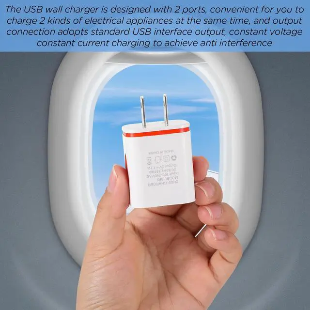 Alt view image 5 of 6 - 12 Pcs Fast USB Wall Charger Charging Block Bulk Adapter Plug Cube 2.1A USB Wall Charger Replacement for Most Smartphones and Tablets(Colorful)