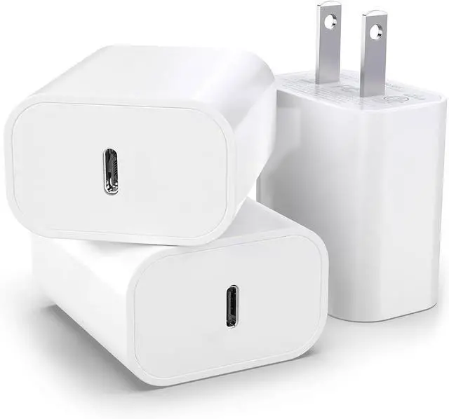 Main image of 3 Pack 30W USB Type C Wall Charger Adapter Plug Brick for iPhone 16E 16 Pro Max/15/14/13/12/11 Plus Charger Fast Charging Block iPad 11 A16 2025 iPad Air Pro 11 Google Pixel 9  S24 S10 & More