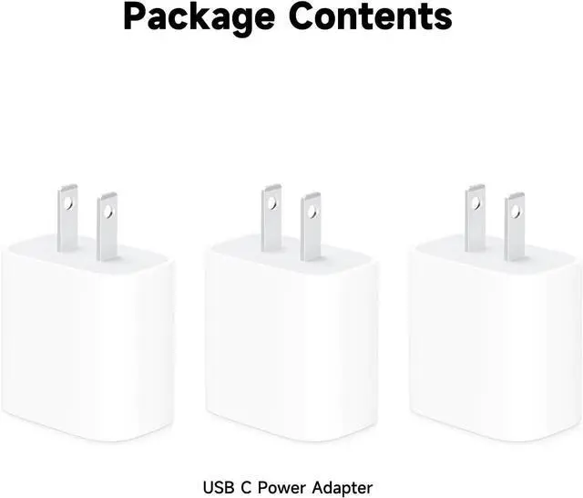 Alt view image 6 of 6 - 3 Pack 30W USB Type C Wall Charger Adapter Plug Brick for iPhone 16E 16 Pro Max/15/14/13/12/11 Plus Charger Fast Charging Block iPad 11 A16 2025 iPad Air Pro 11 Google Pixel 9  S24 S10 & More