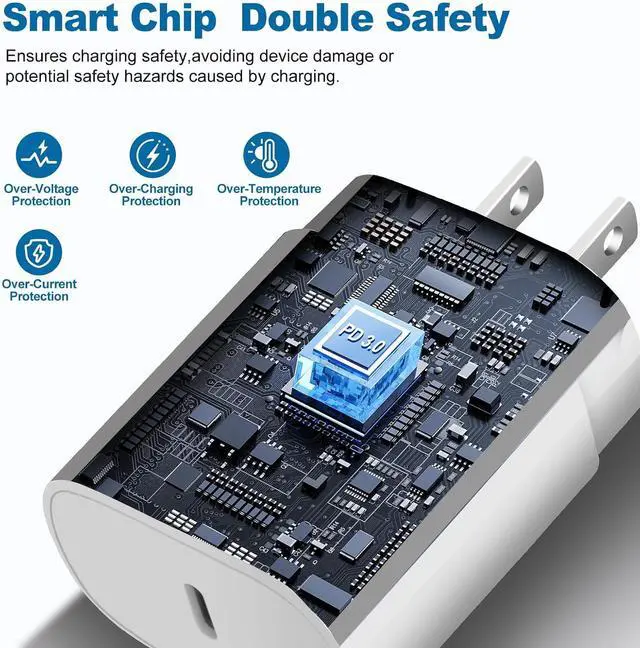 Alt view image 5 of 7 - Super Fast Chargers for Samsung S25 Ultra,25W Type C Charger Fast Charging 2Pack USB C Charger Block and 10FT USB to USB C Cable Cord for Samsung Galaxy S25 Ultra/S24/S23/S22/S21 Ultra/S20/Note 20