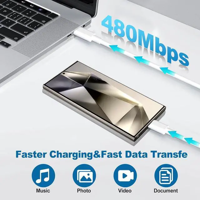 Alt view image 6 of 7 - Super Fast Chargers for Samsung S25 Ultra,25W Type C Charger Fast Charging 2Pack USB C Charger Block and 10FT USB to USB C Cable Cord for Samsung Galaxy S25 Ultra/S24/S23/S22/S21 Ultra/S20/Note 20