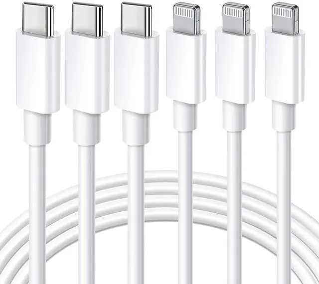 Main image of [MFi Certified] USB C to Lightning Cable 3Pack 10FT iPhone Fast Charger Cable Type C Charging Cord Compatible with iPhone 14 13 13 Pro Max 12 12 Pro Max 11 XS XR X 8 iPad White