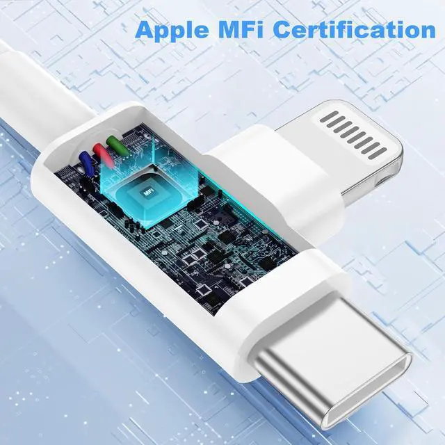 Alt view image 4 of 7 - Car Carplay Cable for iPhone 17/16/15/14/13/12 USB A to USB C & Lightning Fast Charger Cord Compatible with iPhone/iPad/Air/Mini/Pro Max/Plus/Galaxy/Pixe Car Charging USB to Lightning & Type-C
