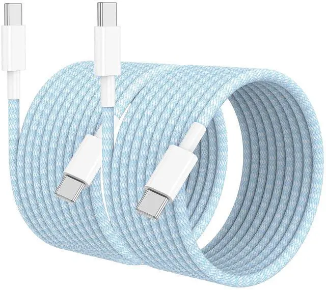 Main image of USB C to USB C Cable 10 FT for iPhone 16 15 Pro Max,Long C to C Cable Fast Charging Cord Braided for iPhone 16 15 Pro/16 15 Plus/16e,MacBook,iPad 10/11th 60W-Blue