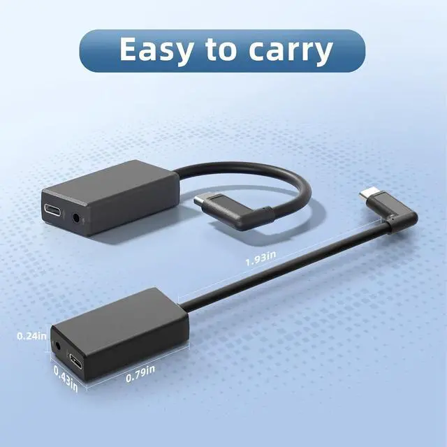 Alt view image 6 of 7 - External Mic Adapter for Go Pro Hero 13/12/11/10/9/8/7/6/5 Black Type-C to 3.5mm Microphone Converter for Clear and Authentic Sound in Vlogging and Video Recording (1 Pack)