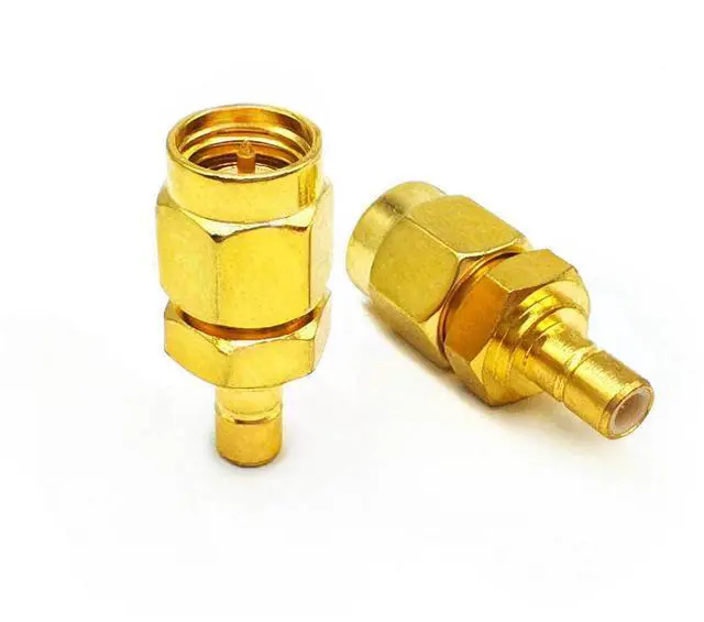 Alt view image 6 of 6 - 2PCS SMA to SMB Radio Antenna Adapter SMA Male to SMB Male Coax Connector Low Loss SMA SMB Coax Cable Adapter for DAB Car Aerial Antenna Audio Router Video