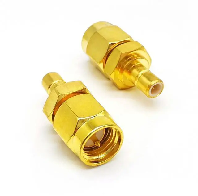 Alt view image 2 of 6 - 2PCS SMA to SMB Radio Antenna Adapter SMA Male to SMB Male Coax Connector Low Loss SMA SMB Coax Cable Adapter for DAB Car Aerial Antenna Audio Router Video
