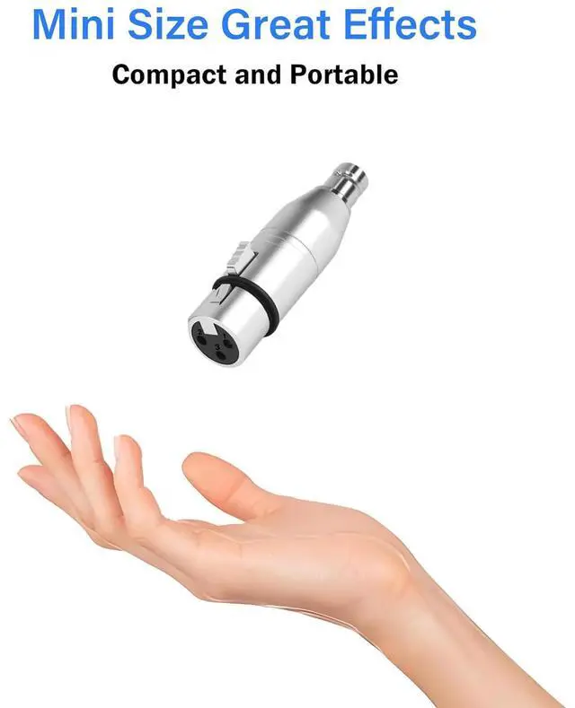 Alt view image 7 of 7 - XLR to BNC Adapter XLR 3 Pin Female to BNC Female Coaxial Analog Video Connector Conversion Extender for Microphone Amplifiers Speakers Mixing Console RF Audio Camera (1 Pack)