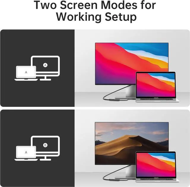 Alt view image 4 of 7 - USB C to HDMI Adapter 4K@60Hz Type-C Thunderbolt with Dynamic HDR Compatible with MacBook Pro/Air M1/M2 iPhone 15/14  Galaxy  Monitor Projector (USB C to HDMI Adapter)