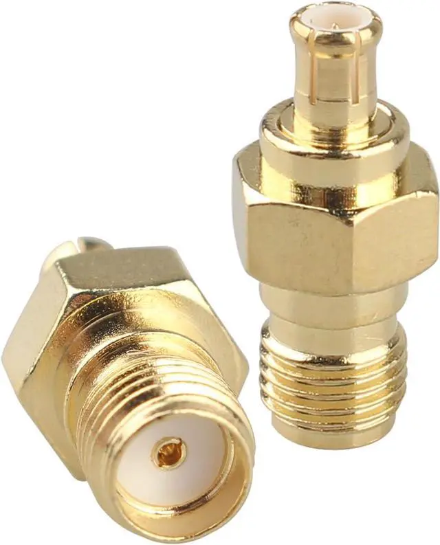 Alt view image 2 of 6 - 4PCS SMA to MCX Connectors Kit RF Coaxial Adapter Male to Female MCX Coupler Antenna Low Loss Coaxial Cable Adapter for Networks WiFi Router Radio scanners Audio Video