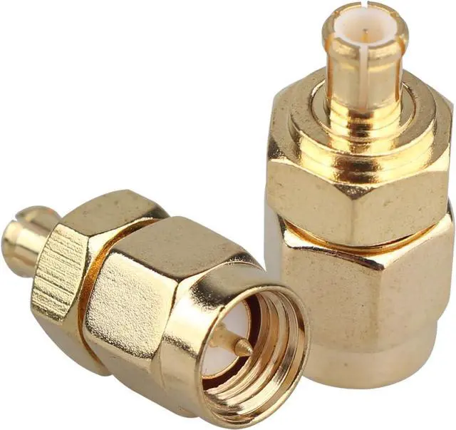 Alt view image 3 of 6 - 4PCS SMA to MCX Connectors Kit RF Coaxial Adapter Male to Female MCX Coupler Antenna Low Loss Coaxial Cable Adapter for Networks WiFi Router Radio scanners Audio Video