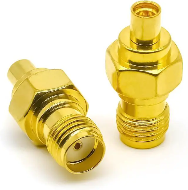Main image of 2PCS SMA to MMCX Radio Antenna Adapter Low Loss SMA Female to MMCX Female Coax Connector Coax Cable Adapter for FPV Drone Repeaters Audio Video