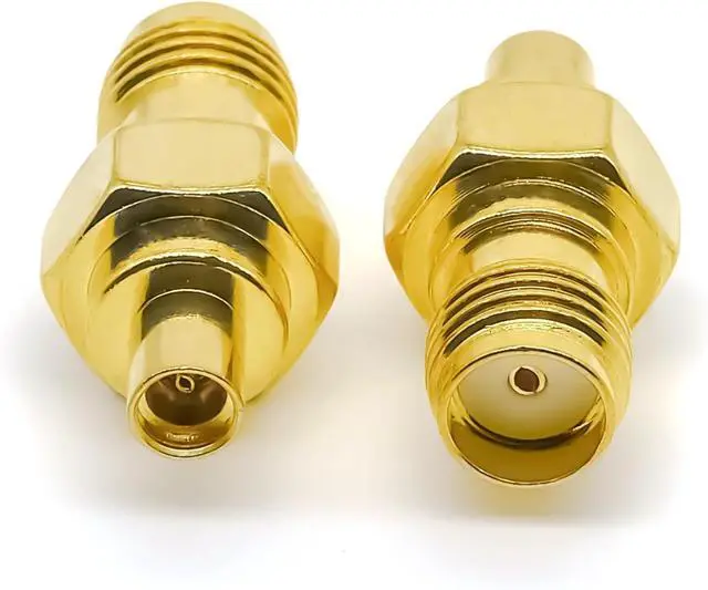 Alt view image 6 of 7 - 2PCS SMA to MMCX Radio Antenna Adapter Low Loss SMA Female to MMCX Female Coax Connector Coax Cable Adapter for FPV Drone Repeaters Audio Video
