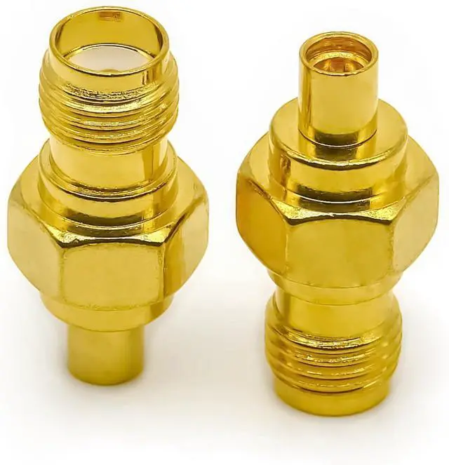 Alt view image 7 of 7 - 2PCS SMA to MMCX Radio Antenna Adapter Low Loss SMA Female to MMCX Female Coax Connector Coax Cable Adapter for FPV Drone Repeaters Audio Video