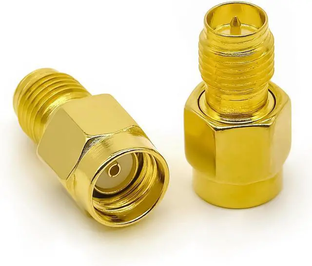 Alt view image 3 of 5 - 2PCS SMA Connector Cable Gender Changer Low Loss RPSMA Female to RP-SMA Male Antenna Adapter Coax Connector Cable Adapter for Radio Audio Video Car Aerial